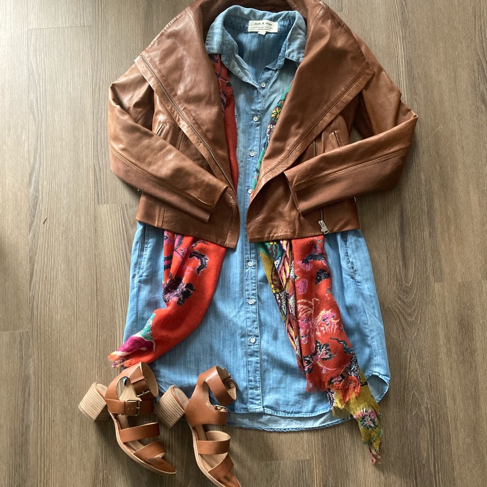 Anthro Wilson Chambray Shirtdress by Cloth & Stone